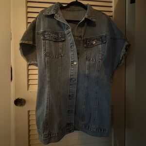 Denim Dress Mini Length Button Down